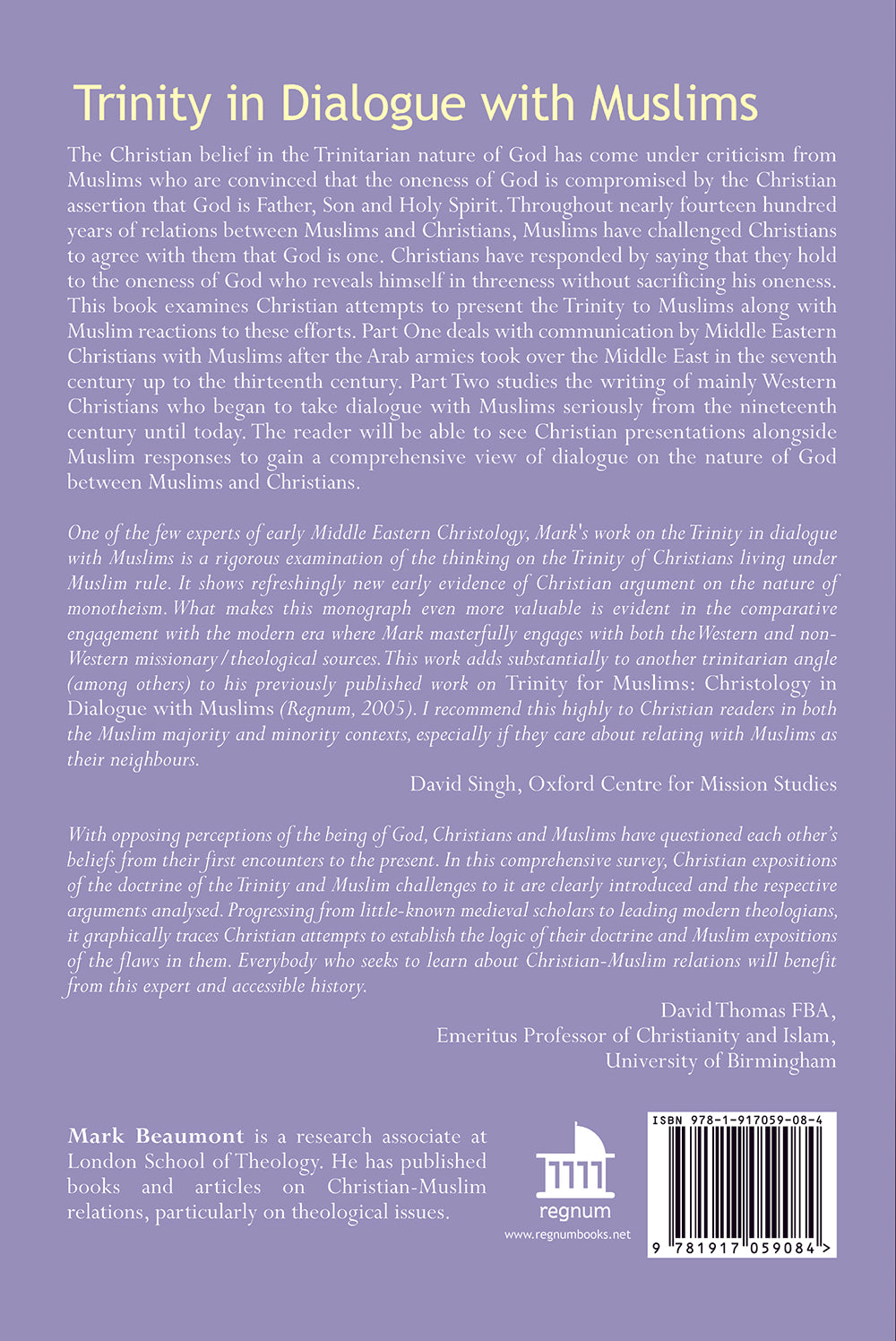 Trinity in Dialogue with Muslims