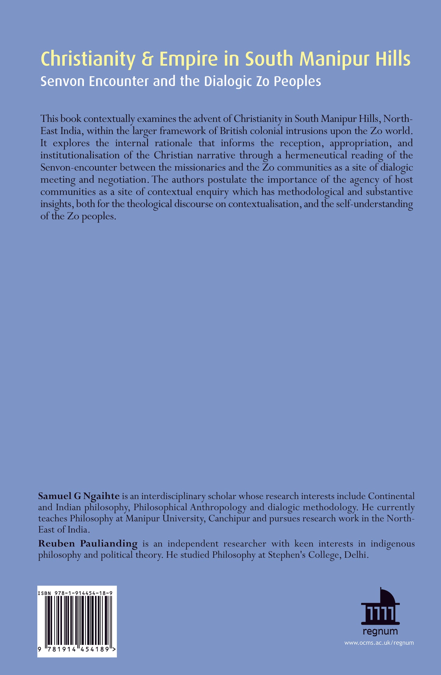 Christianity and Empire in South Manipur Hills