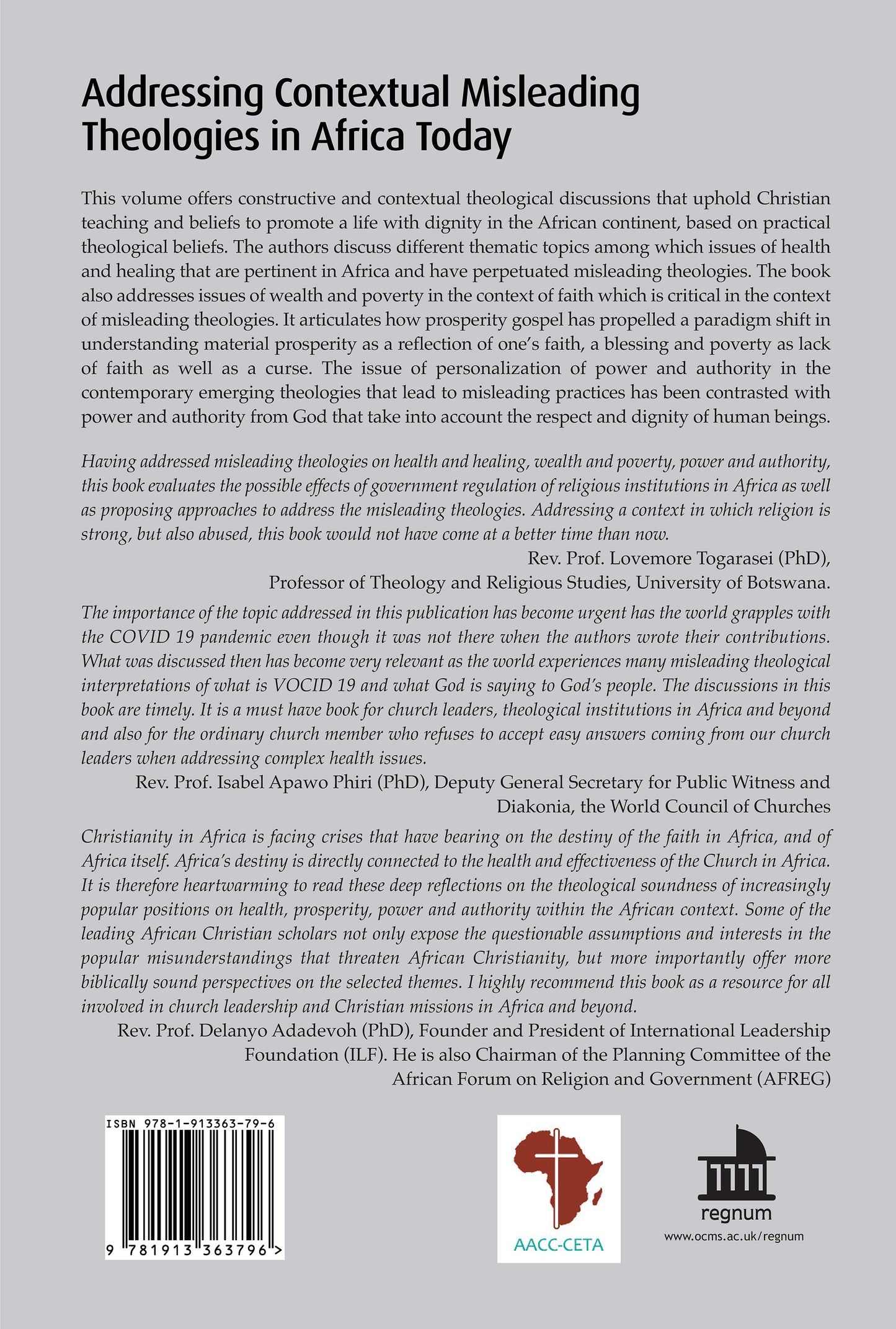 Addressing Contextual Misleading Theologies in Africa Today