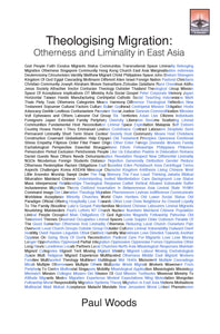 Theologising Migration
